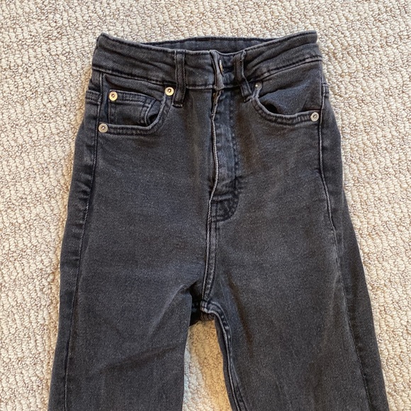 Black Acid Wash Jeans - Picture 2 of 4